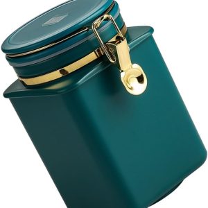 Coffee Bean Storage Canister 1.1L Airtight Sealed Container with One-Way Valve Food-Grade Jar for Fresh Coffee Bean Preservation Kitchen Pantry Organization