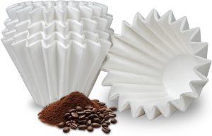 1-2 cup small coffee filters, 100 disposable coffee filter papers, single-cup coffee pot, for pour-in and drip coffee makers, suitable for 1-2 people