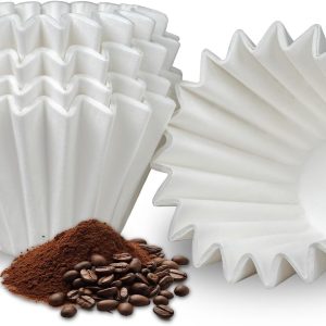 1-2 cup small coffee filters, 100 disposable coffee filter papers, single-cup coffee pot, for pour-in and drip coffee makers, suitable for 1-2 people