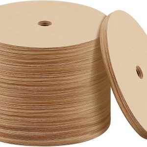 200 sheets percolation coffee filter paper, 3.75-inch natural unbleached disposable coffee filter tray, suitable for camping, coffee makers, home and office use.