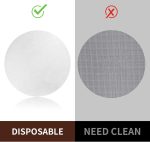 1000 sheets coffee filter paper for espresso machines, 53mm unbleached espresso filter paper, portable ice mesh filter paper.